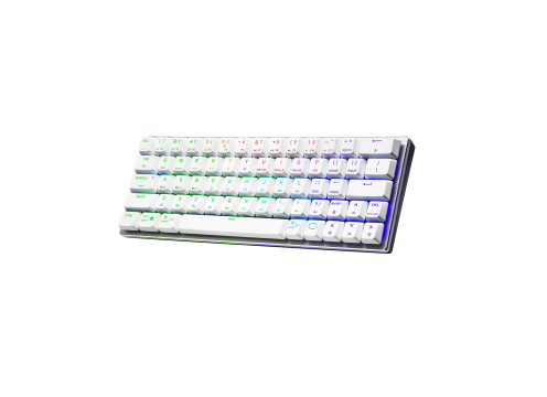 COOLERMASTER SK622 WIRELESS WHITE KEYBOARD - SWITH BLUE