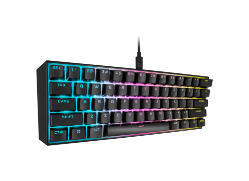 מקלדת גיימינג מכנית CORSAIR K65 RGB MINI 60% GAMING CHERRY MX RED