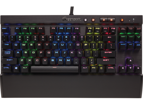 מקלדת גיימינג מכנית CORSAIR K65 RGB RAPIDFIRE COMPACT CHERRY MX SPEED RGB