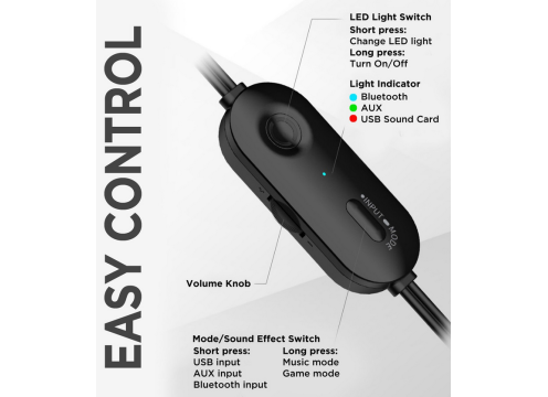 רמקולים לגיימינג 2.0 EDIFIER G1000 RGB צבע שחור