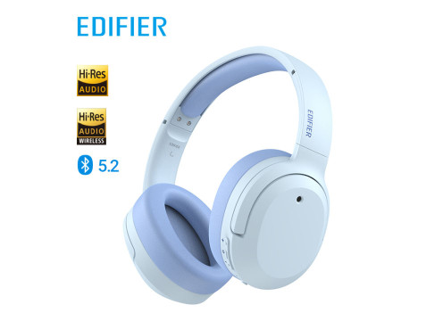 אוזניות קשת אלחוטיות עם ביטול רעשים אקטיבי EDIFIER W820NB PLUS צבע כחול