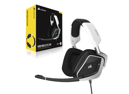 CORSAIR VOID RGB ELITE 7.1 PREMIUM HEADSET - WHITE