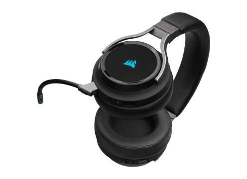 אוזניות גיימינג אלחוטי CORSAIR VIRTUOSO RGB WIRELESS HIGH-FIDELITY — CARBON