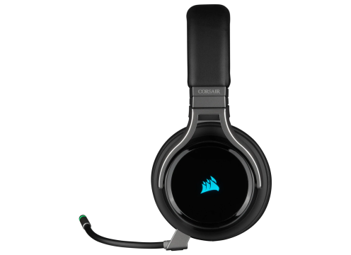 אוזניות גיימינג אלחוטי CORSAIR VIRTUOSO RGB WIRELESS HIGH-FIDELITY — CARBON