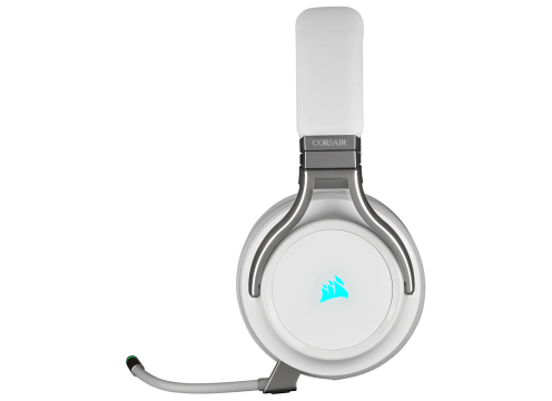 אוזניות גיימינג אלחוטי CORSAIR VIRTUOSO RGB WIRELESS HIGH-FIDELITY — WHITE