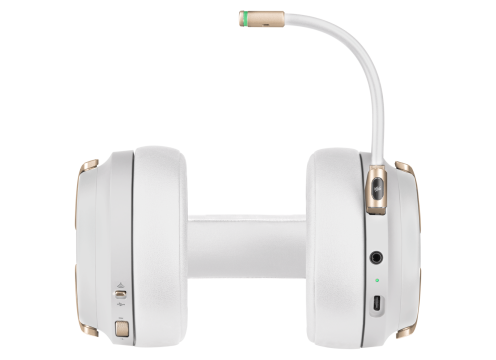 אוזניות גיימינג אלחוטי CORSAIR VIRTUOSO RGB WIRELESS HIGH-FIDELITY — PEARL
