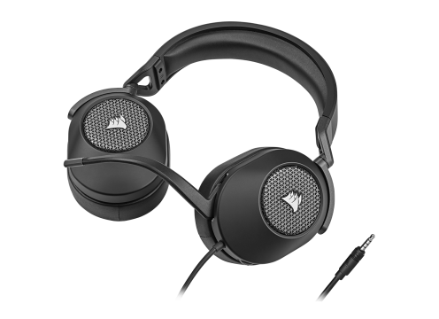 אוזניות גיימינג CORSAIR HS65 SURROUND WIRED - CARBON