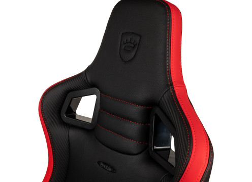 כיסא גיימינג NOBLECHAIRS EPIC COMPACT BLACK/CARBON/RED בצבע שחור/קרבון/אדום