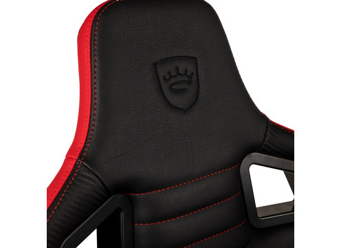 כיסא גיימינג NOBLECHAIRS EPIC COMPACT BLACK/CARBON/RED בצבע שחור/קרבון/אדום