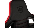 כיסא גיימינג NOBLECHAIRS EPIC COMPACT BLACK/CARBON/RED בצבע שחור/קרבון/אדום