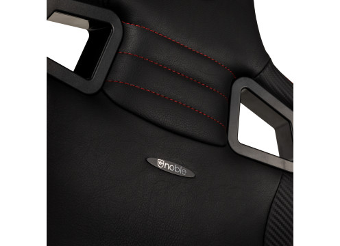כיסא גיימינג NOBLECHAIRS EPIC COMPACT BLACK/CARBON/RED בצבע שחור/קרבון/אדום