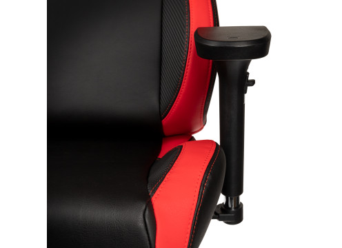 כיסא גיימינג NOBLECHAIRS EPIC COMPACT BLACK/CARBON/RED בצבע שחור/קרבון/אדום