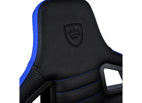 כיסא גיימינג NOBLECHAIRS EPIC COMPACT BLACK/CARBON/BLUE בצבע שחור/קרבון/כחול