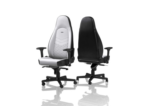 כיסא גיימינג NOBLECHAIRS ICON WHITE/BLACK בצבע לבן/שחור