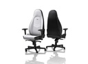 כיסא גיימינג NOBLECHAIRS ICON WHITE/BLACK בצבע לבן/שחור