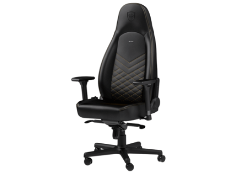 כיסא גיימינג NOBLECHAIRS ICON BLACK/GOLD בצבע שחור/זהב