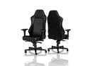 כיסא גיימינג NOBLECHAIRS HERO BLACK/PLATINUM WHITE בצבע שחור/ לבן פלטיניום