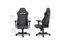 כיסא גיימינג NOBLECHAIRS HERO ST TX ANTHRACITE בצבע אפור פחם