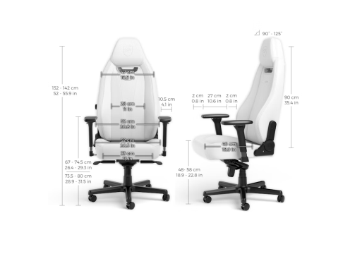 כיסא מנהלים NOBLECHAIRS LEGEND WHITE EDITION בצבע לבן