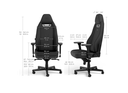 כיסא מנהלים NOBLECHAIRS LEGEND BLACK EDITION בצבע שחור