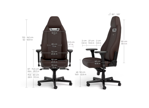כיסא מנהלים NOBLECHAIRS LEGEND JAVA EDITION בצבע חום