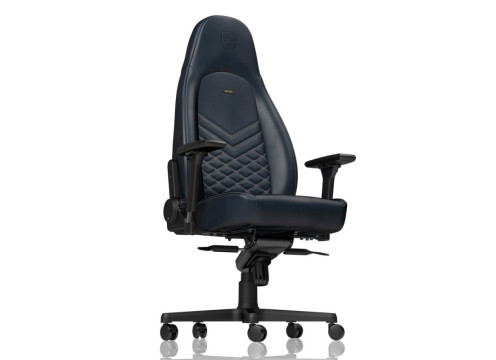 כיסא גיימינג NOBLECHAIRS ICON REAL LEATHER MIDNIGHT BLUE/GRAPHITE עור אמיתי