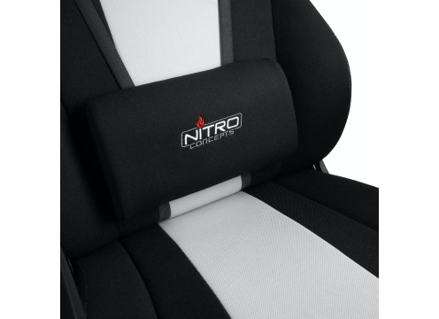 NITRO CONCEPTS E250 GAMING CHAIR BLACK/WHITE