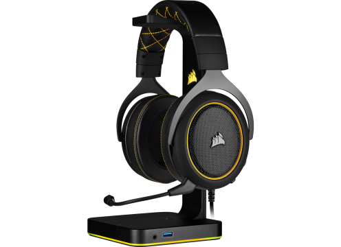 CORSAIR HS60 PRO SURROUND GAMING HEADSET - YELLOW