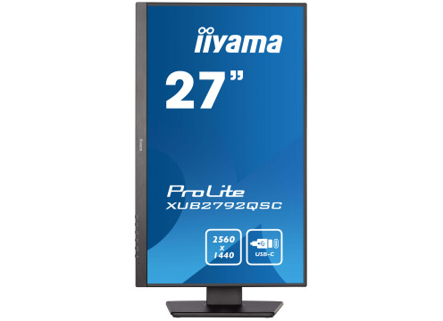 IIYAMA 27" PROLITE WQHD USB-C PD65W W/SPEAKERS IPS MONITOR