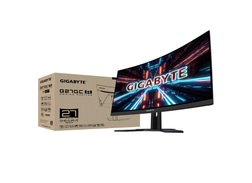 מסך גיימינג קעור GIGABYTE G27QC-A 27" QHD 165HZ 1MS