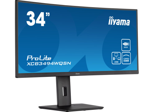 מסך מחשב קעור IIYAMA 34" PROLITE UWQHD VA WITH USB-C
