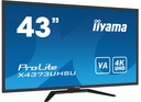 מסך מחשב IIYAMA 43" PROLITE ULTRA HD 4K VA SPEAKERS
