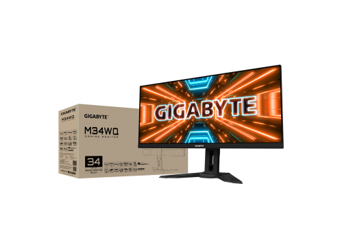מסך גיימינג GIGABYTE GAMING 34" IPS WQHD 144HZ 1MS