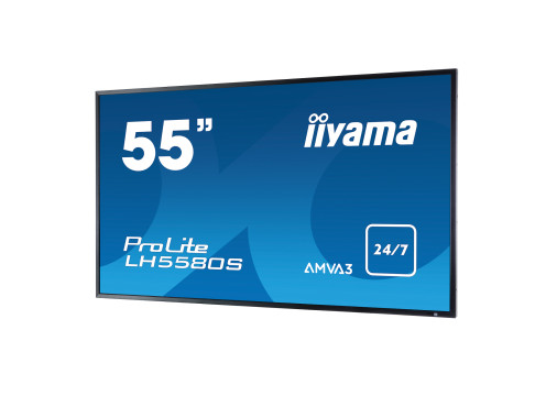 IIYAMA 55" PROLITE LARGE FORMAT DISPLAY 24/7 OPERATION OPS/BNC/S-VIDEO