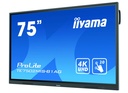 מסך מגע אינטראקטיבי בגודל 75 אינצ' IIYAMA 75" PROLITE VA 20PT TOUCH 4K INTERACTIVE