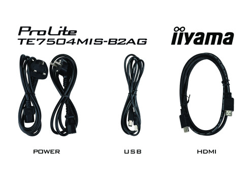 מסך מגע אינטראקטיבי בגודל 75 אינצ' IIYAMA 75" PROLITE IPS 20PT TOUCH 4K INTERACTIVE