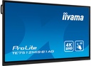 מסך מגע אינטראקטיבי בגודל 75 אינצ' IIYAMA 75" PROLITE IPS 40PT TOUCH 4K INTERACTIVE