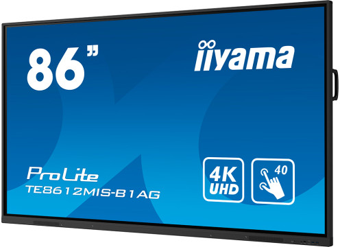 מסך מגע אינטראקטיבי בגודל 86 אינצ' IIYAMA 86" PROLITE IPS 40PT TOUCH 4K INTERACTIVE