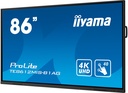 מסך מגע אינטראקטיבי בגודל 86 אינצ' IIYAMA 86" PROLITE IPS 40PT TOUCH 4K INTERACTIVE