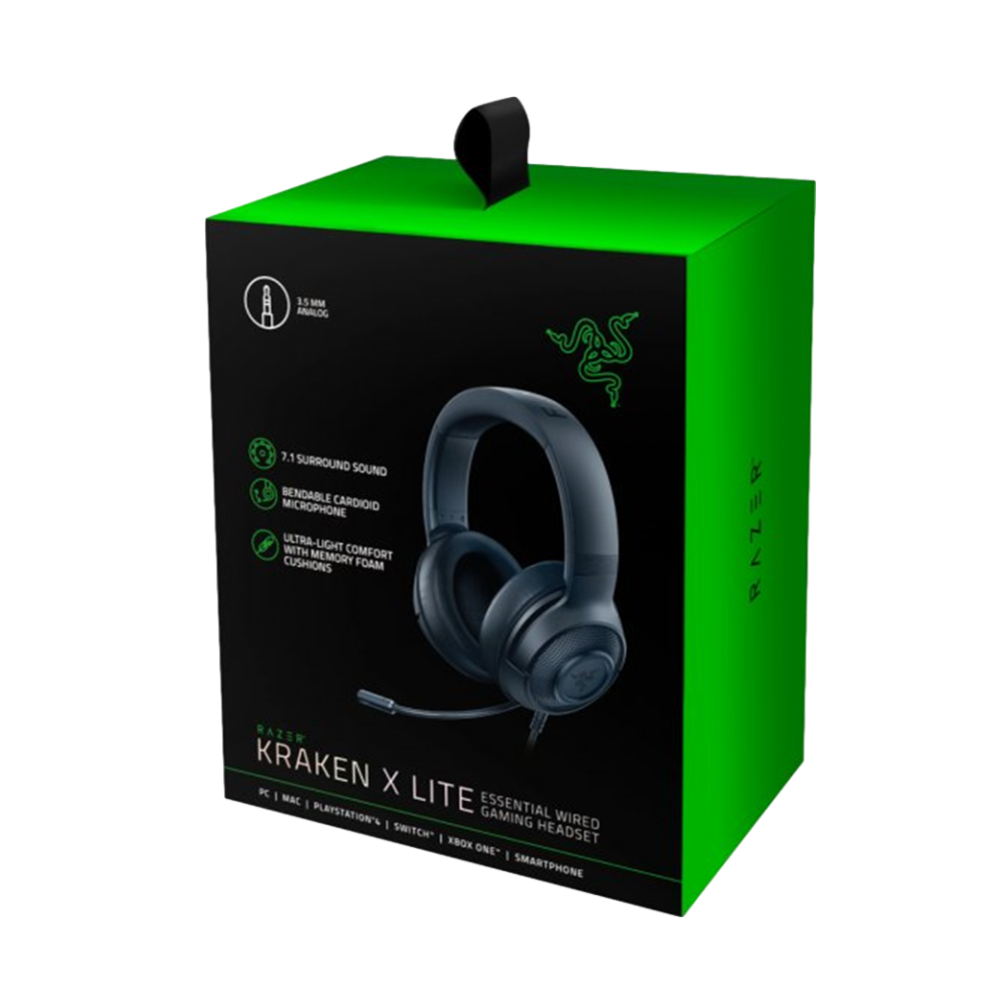 אוזניות גיימינג RAZER KRAKEN X LITE