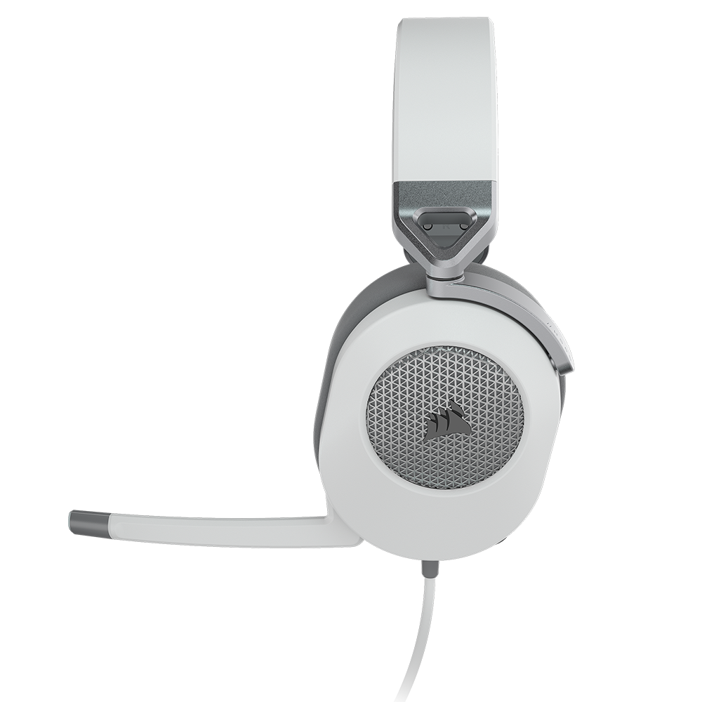 אוזניות גיימינג CORSAIR HS65 SURROUND 7.1 – לבן