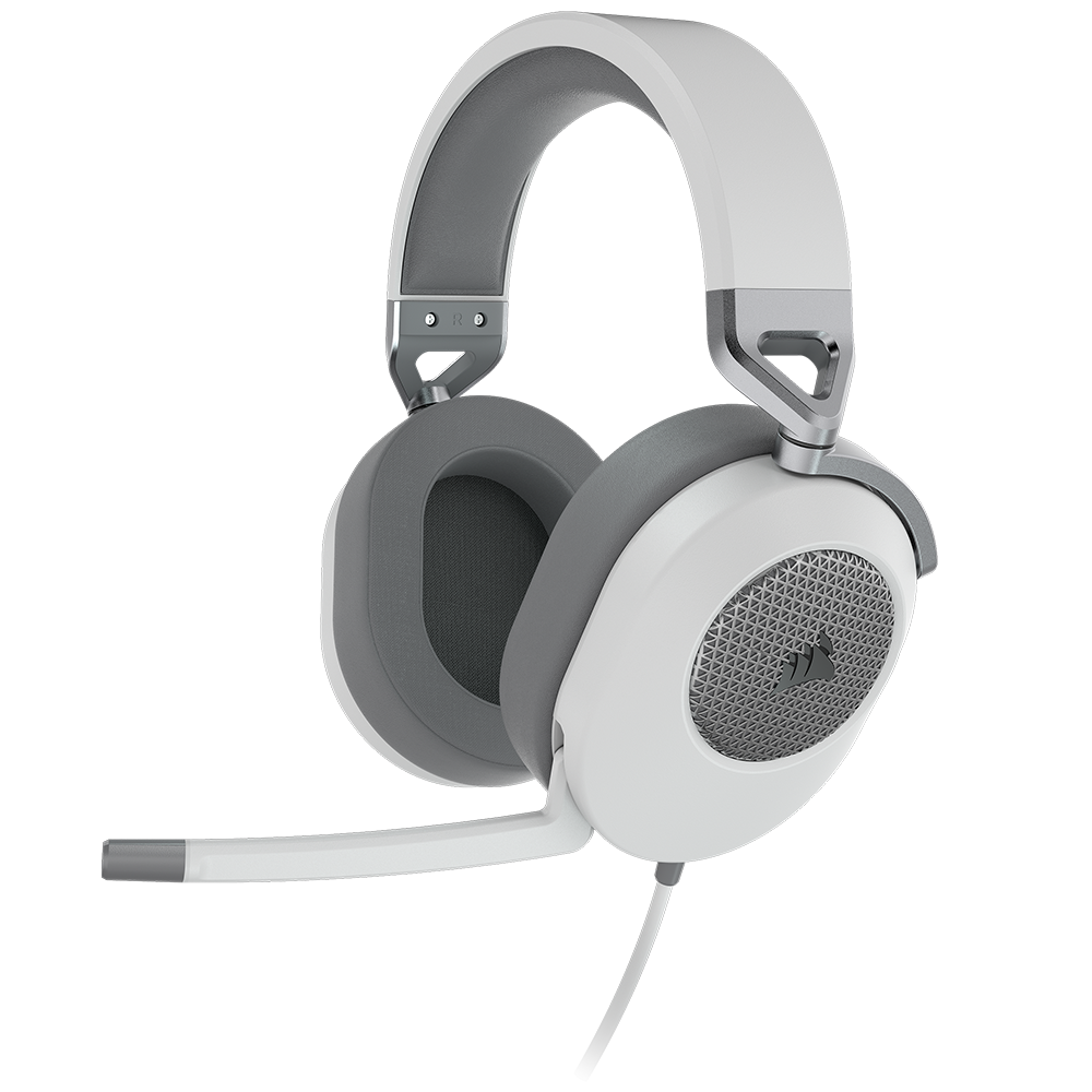 אוזניות גיימינג CORSAIR HS65 SURROUND 7.1 – לבן