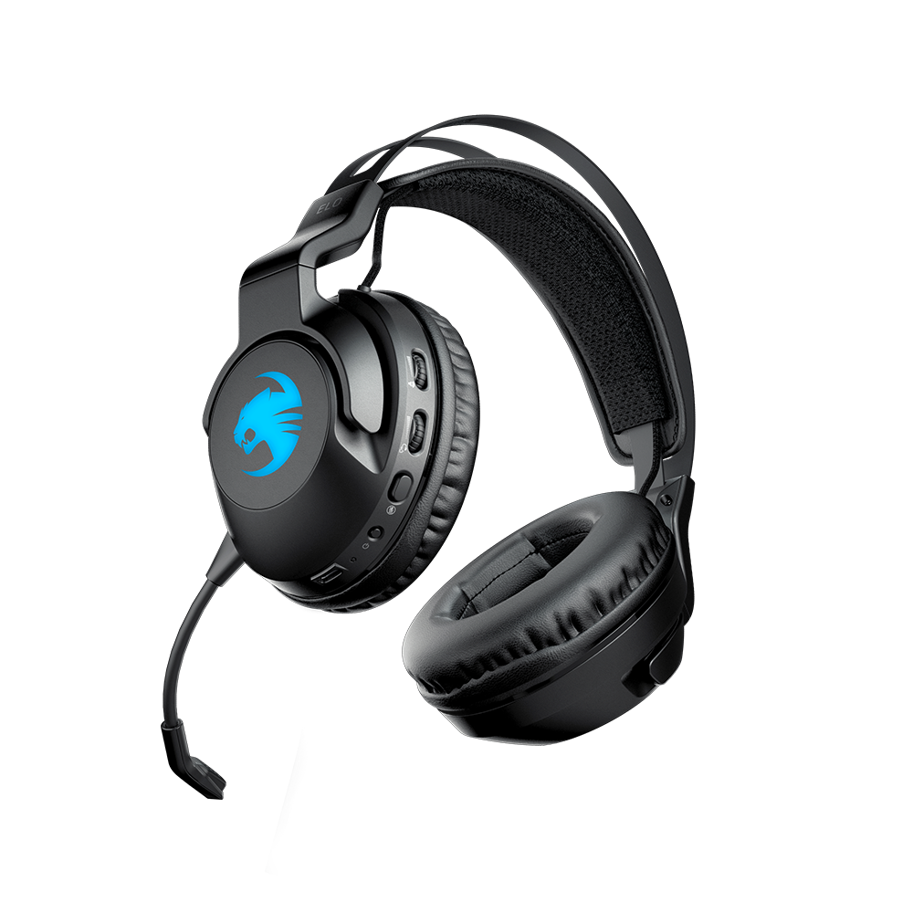 אוזניות גיימינג אלחוטיות ROCCAT ELO AIR 7.1 RGB-שחור