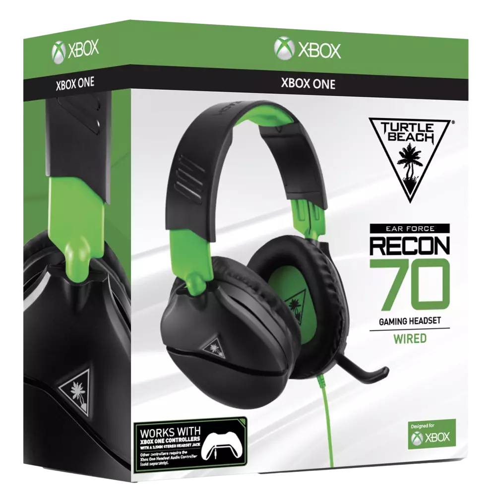 אוזניות גיימינג TURTLE BEACH RECON 70 FOR XBOX – שחור-ירוק