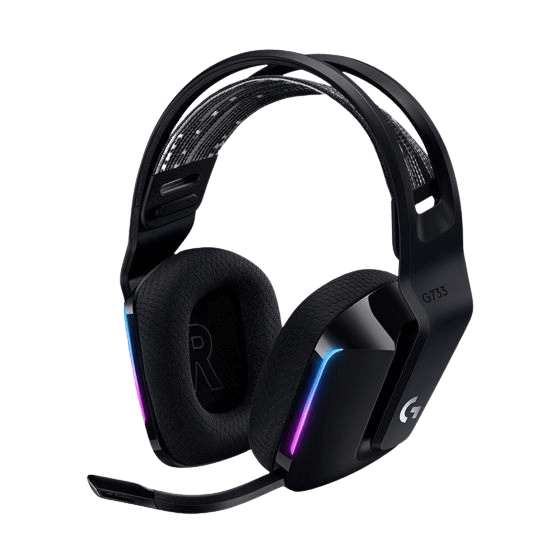 אוזניות גיימינג אלחוטיות LOGITECH G733 LIGHTSPEED RGB HEADSET