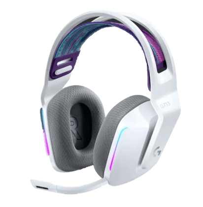 אוזניות אלחוט RGB G733 לבן LO