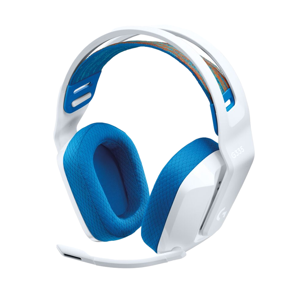 אוזניות גיימינג חוטיות LOGITECH G335 בצבע לבן