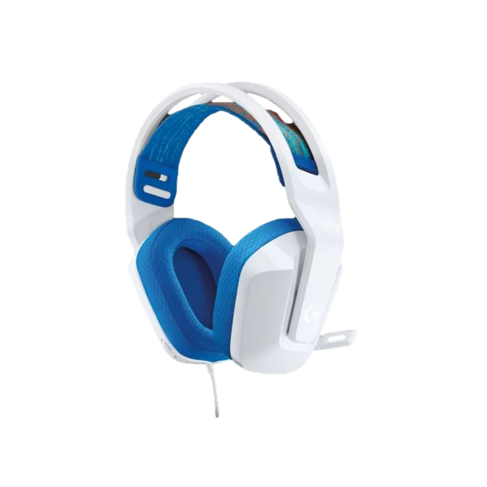 אוזניות גיימינג חוטיות LOGITECH G335 בצבע לבן