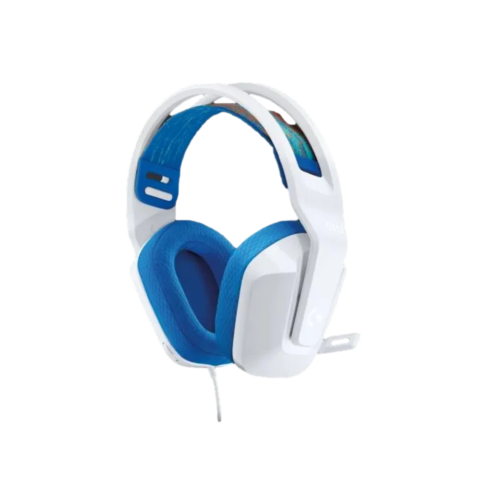אוזניות גיימינג חוטיות LOGITECH G335 בצבע לבן