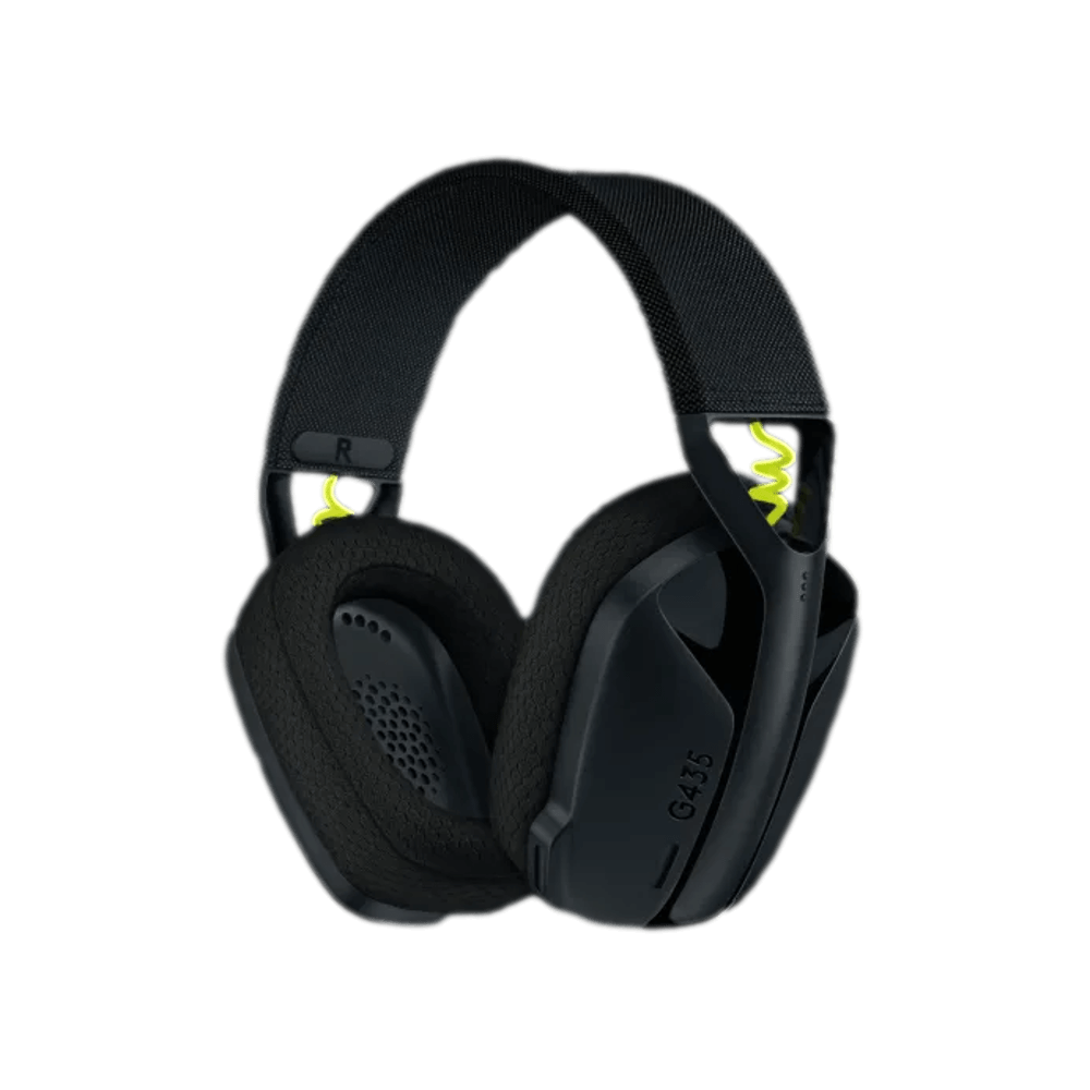 אוזניות אלחוטיות בצבע שחור דגם Logitech G435 Wireless